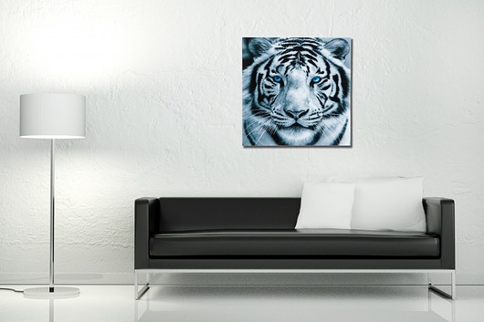 Obraz dekoracyjny szklany White tiger tygrys 60x Home Design