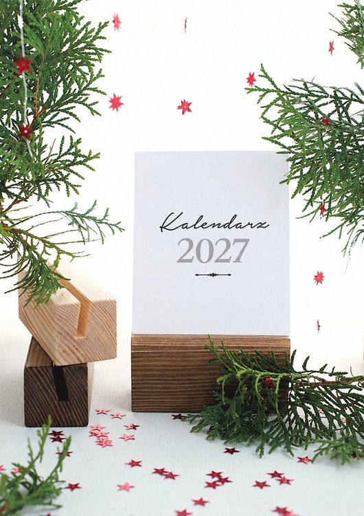 kalendarze i plannery Kalendarz 2027 - wkład bez podstawki