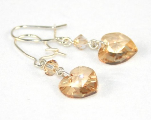 kryształ Swarovski Serduszka - Golden Shadow lacroix