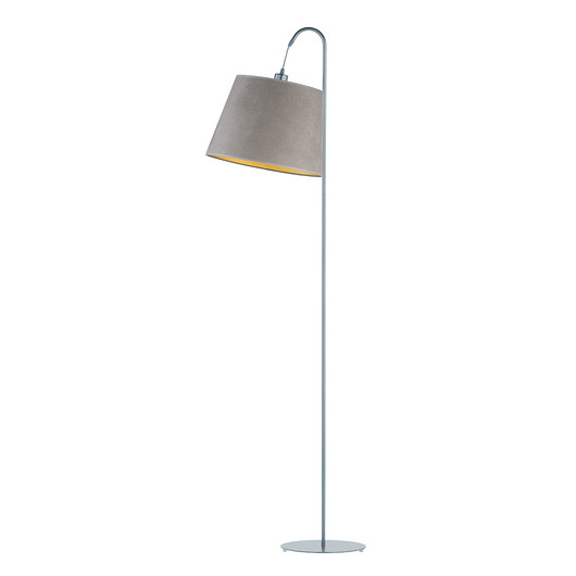 lampy podłogowe Designerska lampa podłogowa do czytania TALLIN VELUR z welurowym abażurem