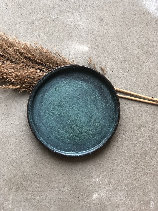Ceramiczny talerzyk Turquoise POTPOTSTUDIO