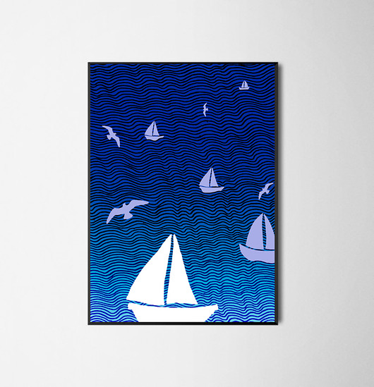 Plakat Sea 50x70 michal cygan