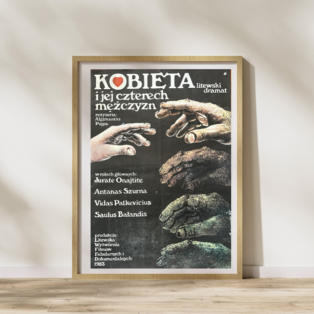 plakaty Plakat do filmu KOBIETA I JEJ CZTERECH MĘŻCZYZN, aut. Zygmunt Gornowicz, 1983