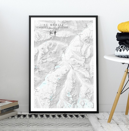 plakaty Plakat ST MORITZ Szwajcaria