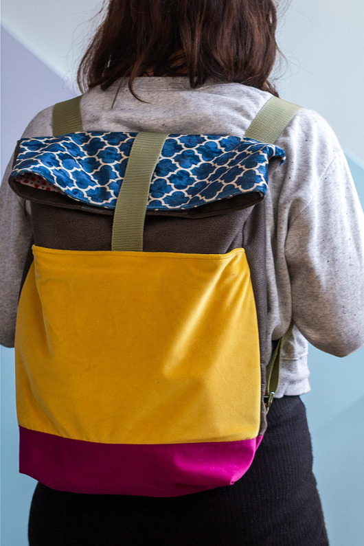 plecaki Kolorowy składany plecak kurierski