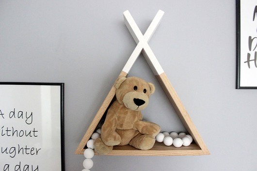 Półka tipi biała DĄB Little Wood Bunny