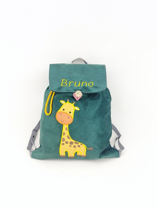 torebki, worki i plecaki dziecięce Plecak z żyrafą, worek z żyrafą i imieniem