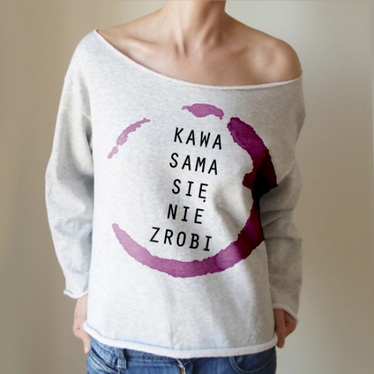 Kawa sama kółko Szary Bez ONE MUG A DAY