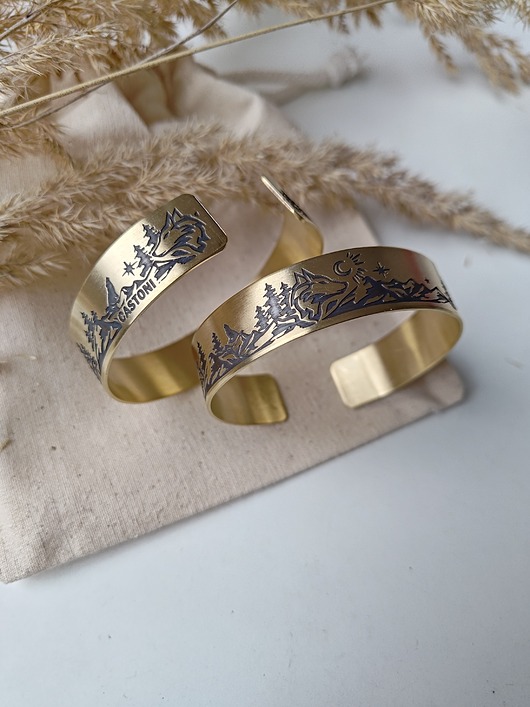 bransoletki złote Bransoletka WILK