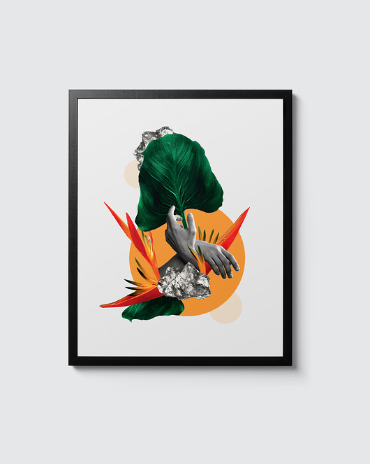 grafiki i ilustracje kolaż