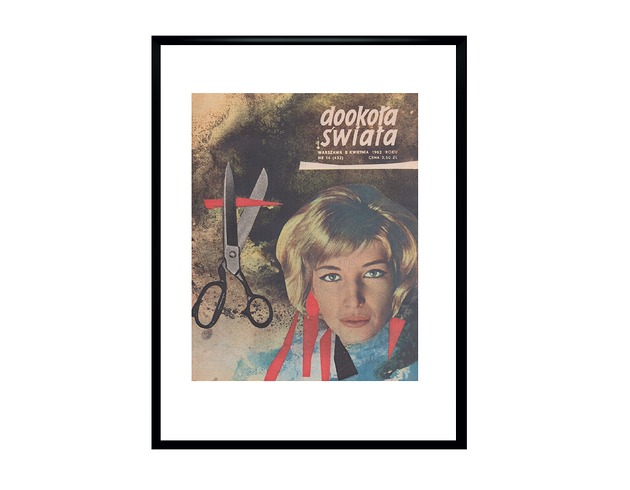 grafiki i ilustracje Oprawiona okładka DOOKOŁA ŚWIATA, 1962 r, proj.Monika Morysińska