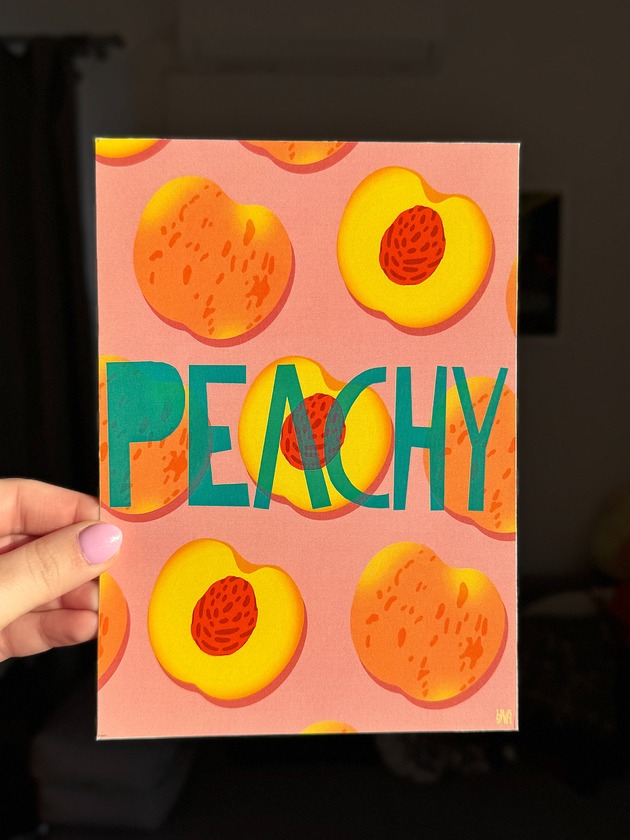 grafiki i ilustracje Print "Peachy"