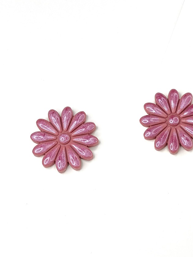 kolczyki z masy plastycznej Kolczyki na sztyfcie kwiaty FLORA