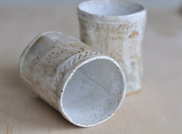 kubki Kubki ceramiczne cetkowane
