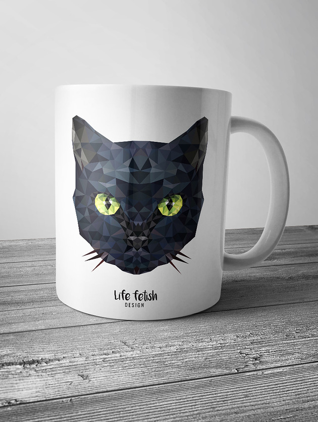 kubki Kubek z kotem DUŻY 440 ml