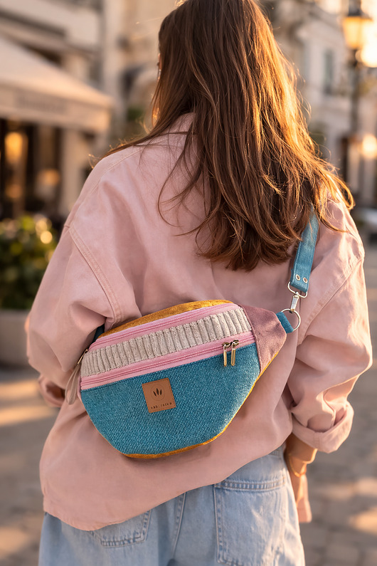 saszetka nerka Patchworkowa Nerka maxi Key West