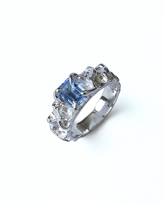 pierścionki srebrne Pierścień Storm Topaz