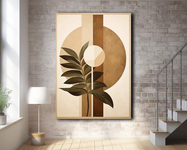 plakaty Tropikalne liście - Plakat - Loft, Minimalizm
