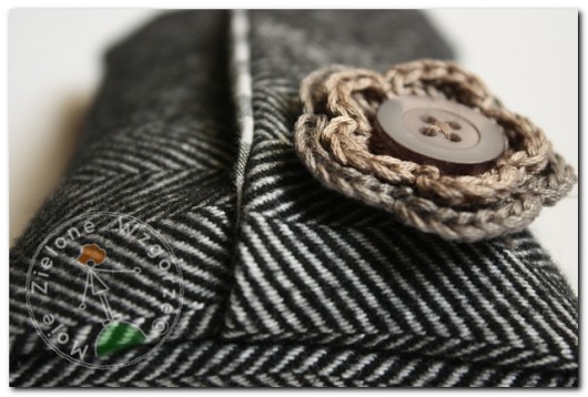 Trendy Winter - Etui Grafitowy Tweed Moje Zielone Wzgórze