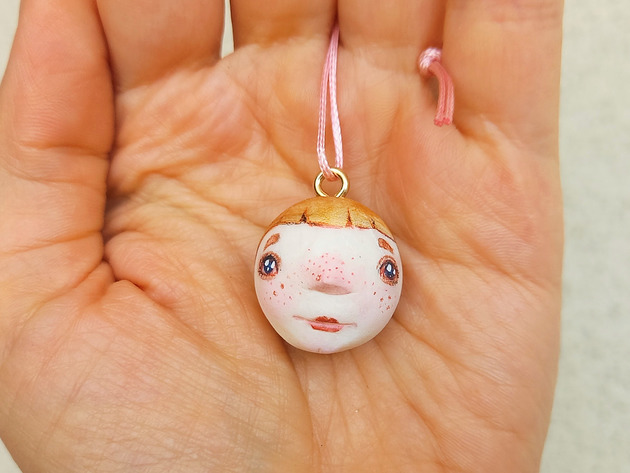 dodatki - różne Miniaturowa Główka Wisząca