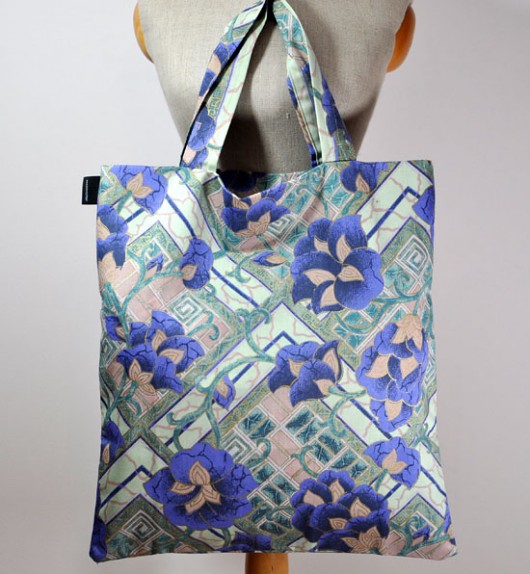 eco bag -niebieska lilja eco living