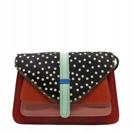 torby na ramię Torebka damska klasyczna elegancka skórzana na ramię pasek OLIVKA