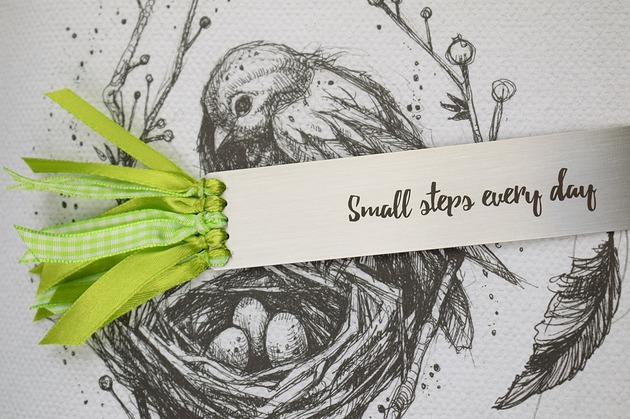 SMALL STEPS EVETY DAY - zakładka do książki Hundred Bookmarks