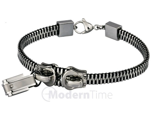 Męska bransoletka Steel Zipper 2 ModernTime