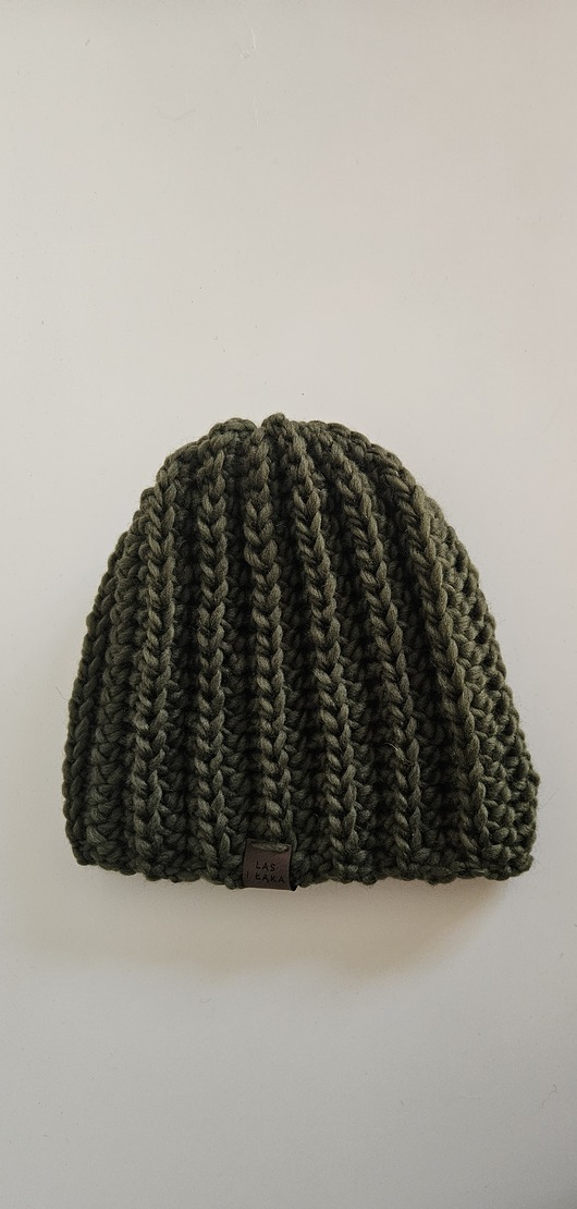 czapki damskie Zielona Czapka wełniana