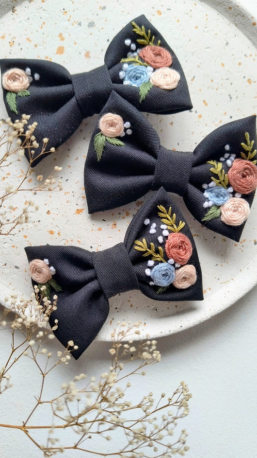 spinki i klamry do włosów Kokarda Black Garden