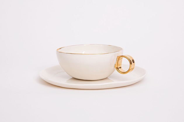 filiżanki Baletnica - porcelanowa filiżanka 200 ml z talerzykiem