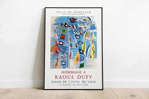 Raoul Dufy- plakat wystawowy Pas De LArt