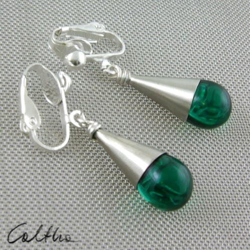Morskie krople (klipsy) Caltha