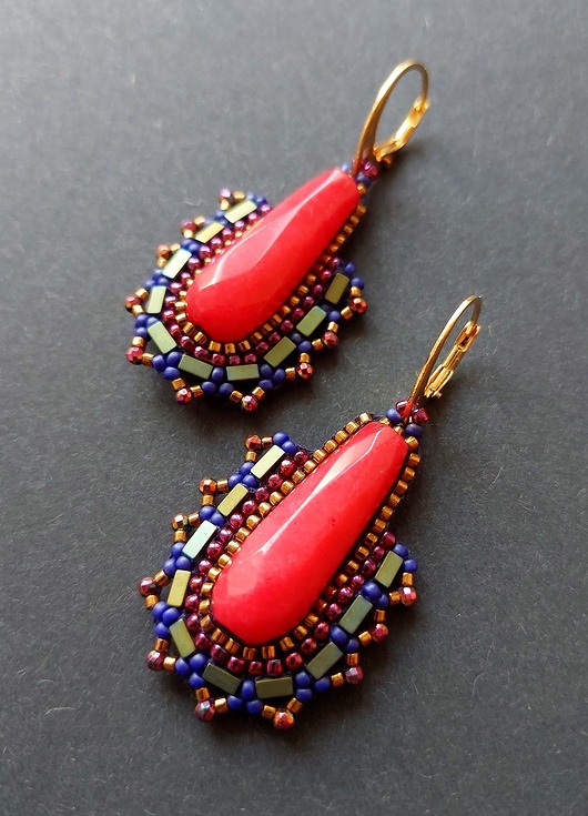 kolczyki z kamieniami Kolczyki kierunek Południe