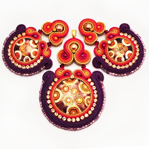 Komplet Bollywood soutache Artspirale