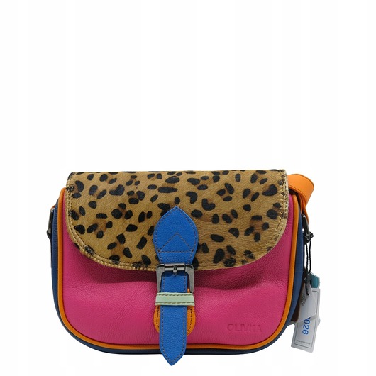 torby na ramię Listonoszka torebka damska skóra naturalna kolorowa oryginalna OLIVKA