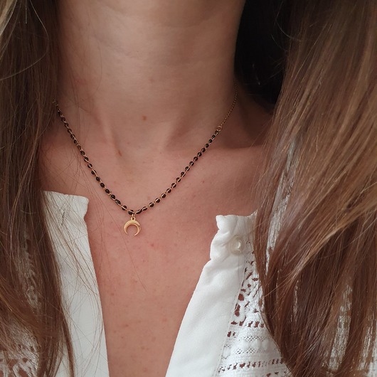 delikatny łańcuszek ze stali szlachetnej LEI handmade 