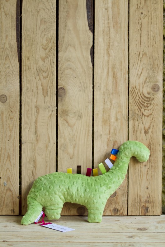 Dinozaur - zielone łosie Minky and Cotton