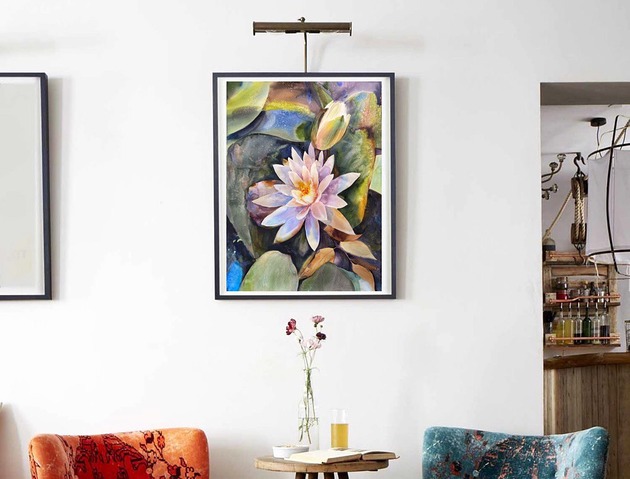 obrazy "Lilie" 56*76 cm/akwarela na papierze
