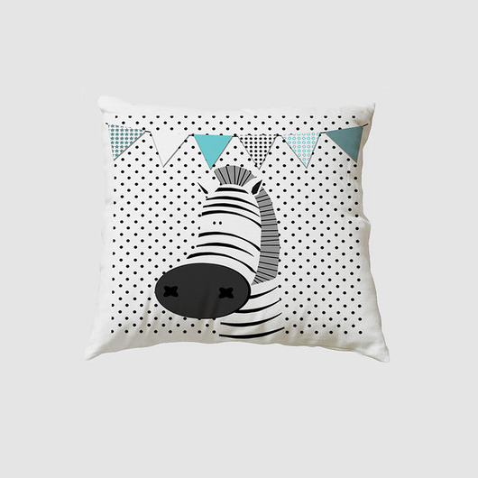 Poszewka na poduszkę ZEBRA Cytryna design