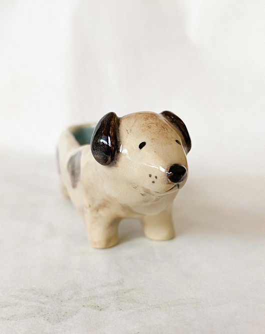 pojemniki na biżuterię Jamniczek ceramiczny na biżuterię