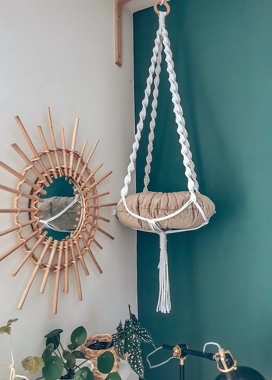 Makramowy hamak legowisko dla kota Hygge Macrame