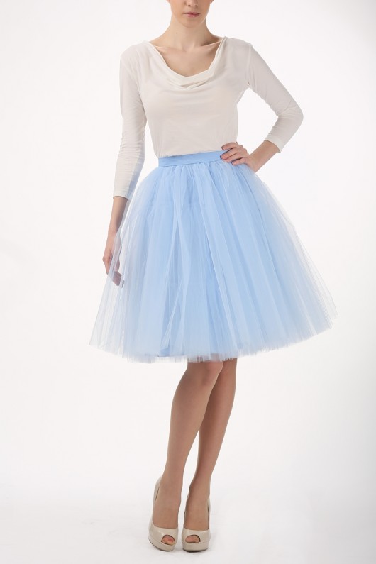 Spódnica tiulowa baby blue S031 - na zamówienie  Fanfaronada
