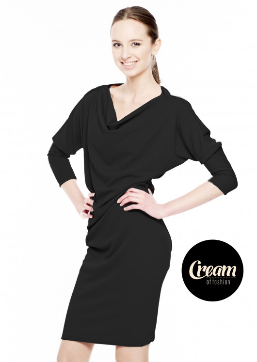 sukienka RITA- efektowna i elegancka-czarna Cream
