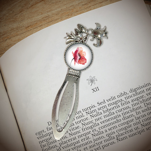 zakładki do książek Zakładka do książki - Mak - lilia