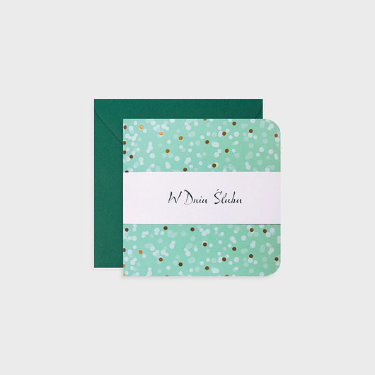 Kartka na ślub,Dots Joanna Klupś
