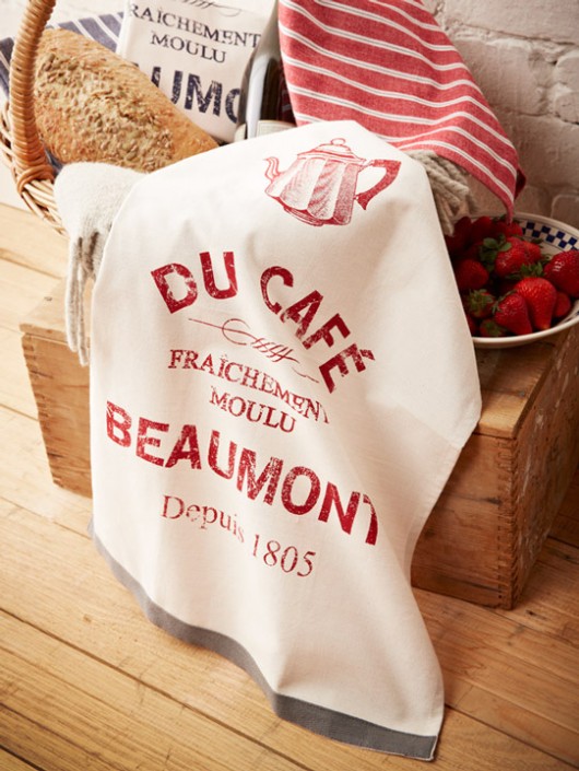 Ręcznik kuchenny 2 szt. Beaumont bordo MIA home