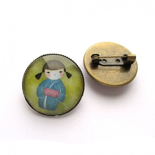 KOKESHI broszka by Matusevic