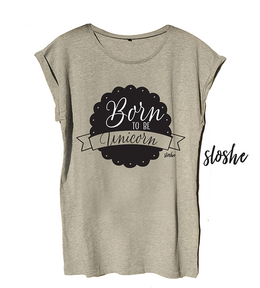 Born to be unicorn, t-shirt S Sowia Aleja