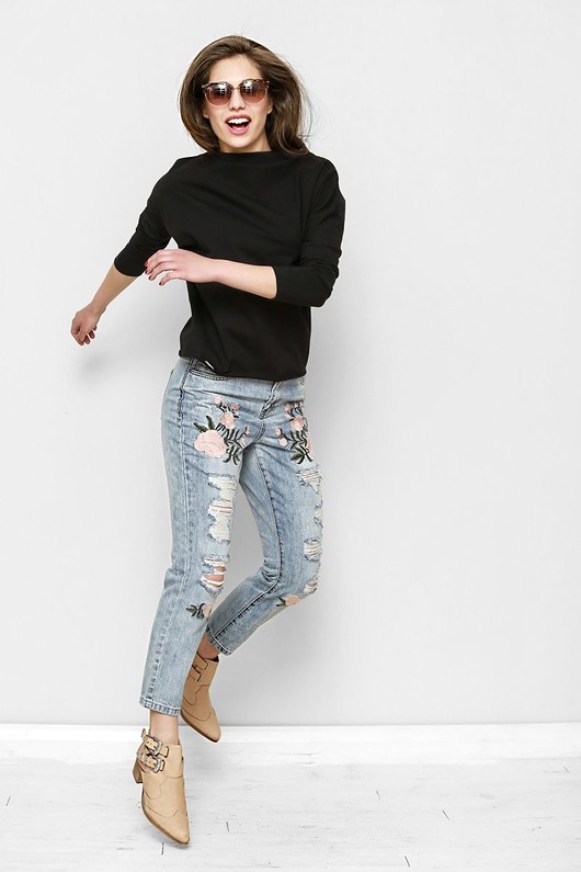 Bluzka oversize Afra czarna Freeshion